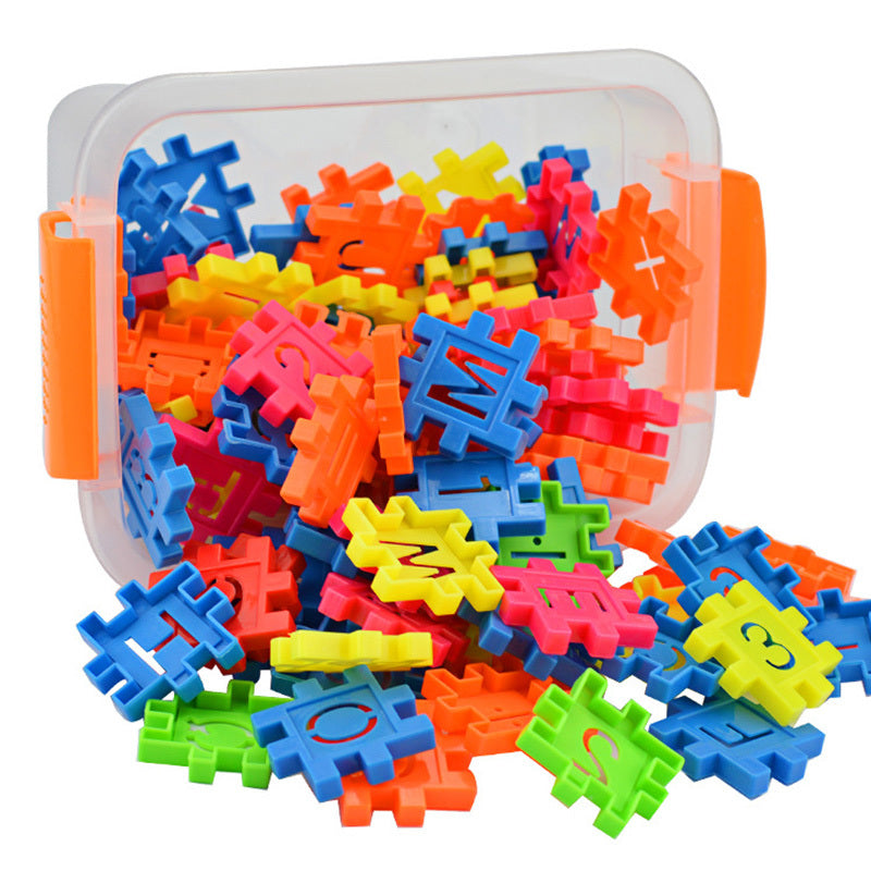 110-tlg. Set DIY Lepin Bausteine Baby Jungen und Mädchen 3D Blöcke Lustiges pädagogisches Mosaik-Spielzeug für Kinder Block-Spielzeug