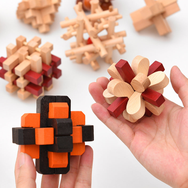 Langweilige hohe Schwierigkeit IQ Holz spielzeug