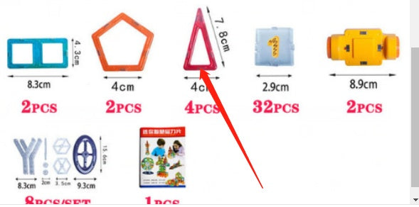 Mini Magnetische Stück Pädagogisches Spielzeug