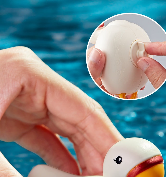 Baby Bad Spielzeug Nette Cartoon Gans Delphin Schwimmen Wind-up Uhrwerk Infant Kinder Wasser Spielzeug Geschenke Kinder Duschen Spielzeug