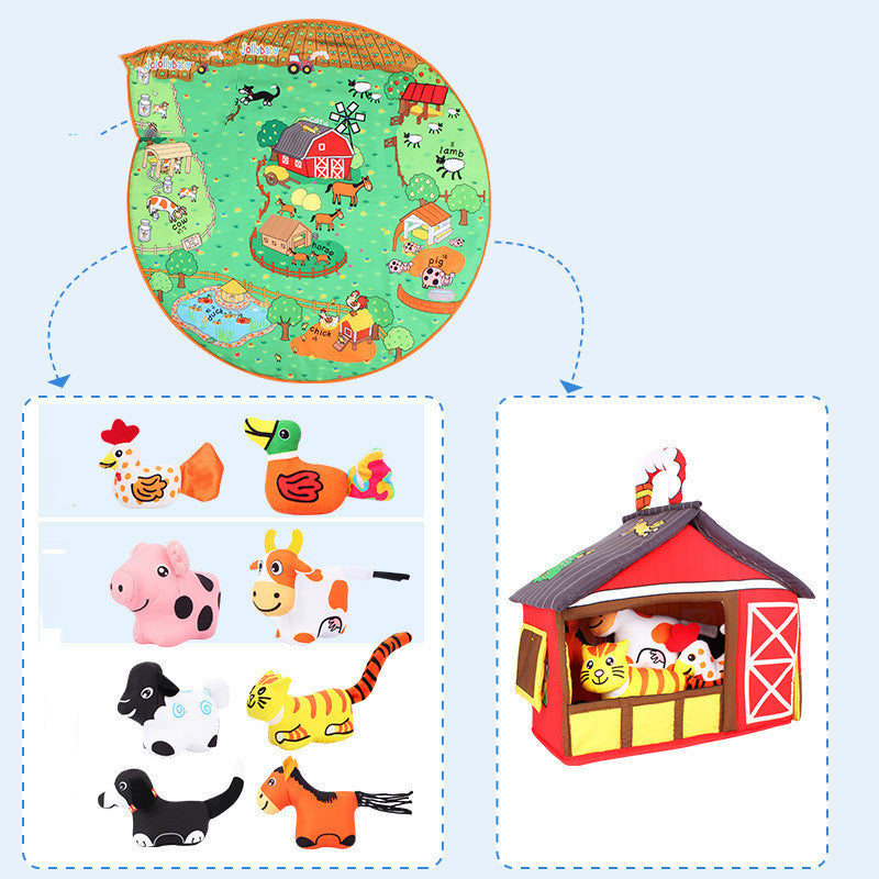 Baby Spielen Decke Frühen Bildung Tier Spielzeug