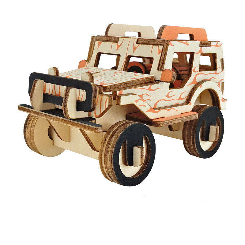 Kinder Pädagogisches Holz Drei-dimensional Puzzle Spielzeug