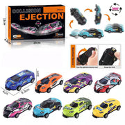 Flip Stunt Auto Legierung Ziehen Sie zurück 4Wd Rennwagen Modell Cooles Graffiti Friction Auslauf Spielzeug für Kinder Jungen Kinder Weihnachts geschenk