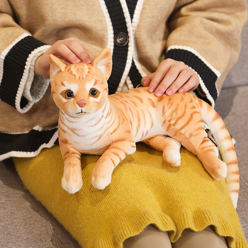 Simulation Katze Puppe Plüsch Spielzeug lange Kissen Kinder Puppe