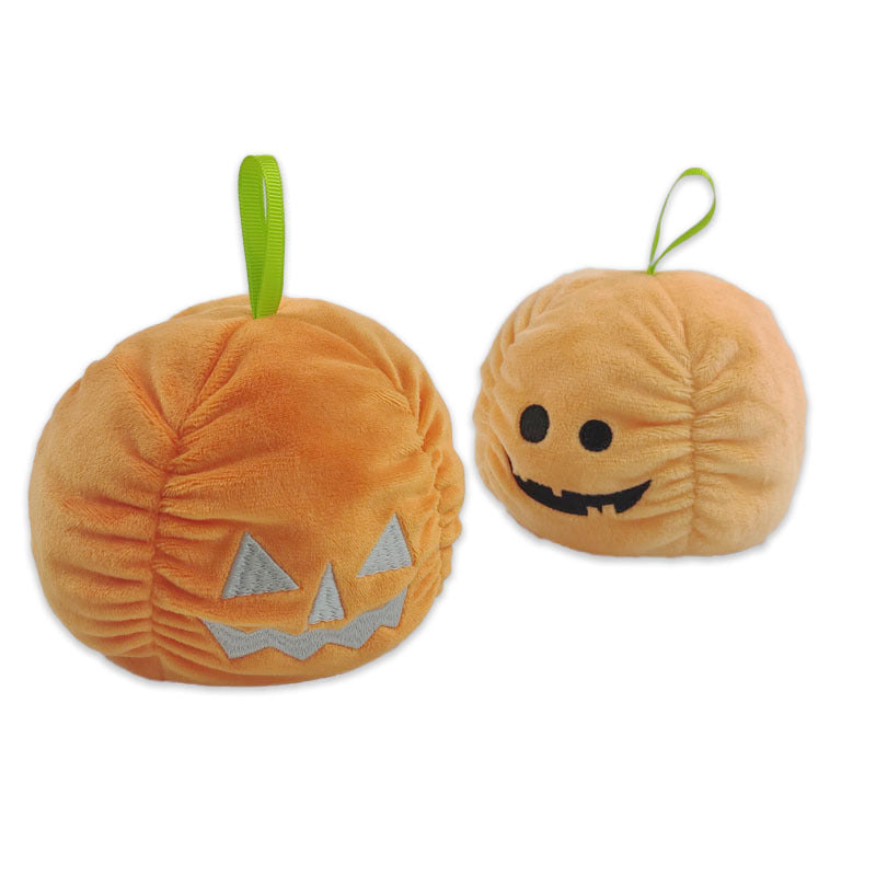 Halloween Leucht Plüsch Spielzeug Kreative Nette Reversible Geist Kürbis Plüsch Spielzeug Kinder Kinder Geschenk Zwei-seitig Flip kinder spielzeug