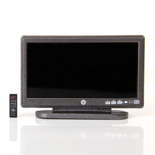 Mini Furniture Model Toys Flat Panel LCD TV