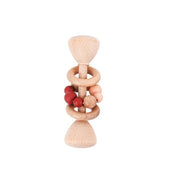 1PC Baby Beißring Spielzeug Buche Holz Rassel Holz Zahnen Ritt