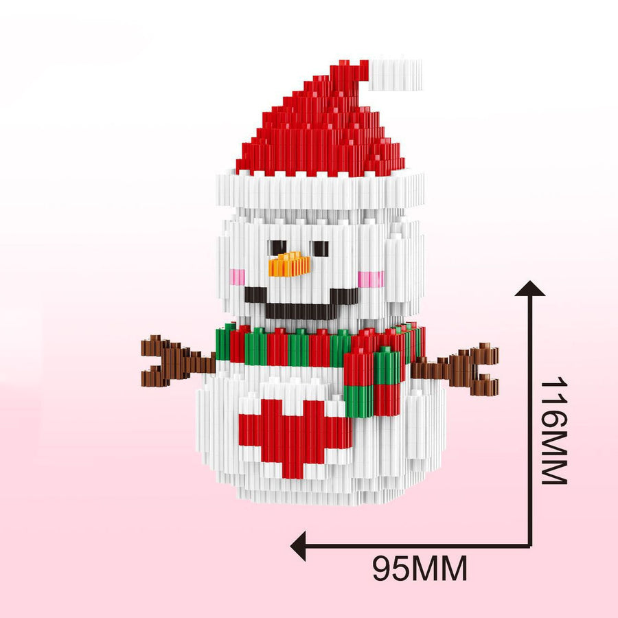 Weihnachtsbaum-Rentier-Eismann-Kleinteil montage-pädagogisches Spielzeug