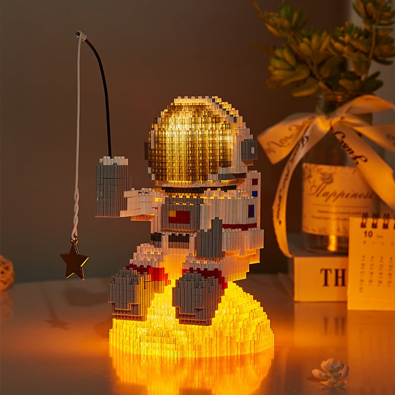 Mini Micro Rakete Bausteine Raum Mond Satellite Astronaut Diamant Ziegel Konstruktor Spielzeug Für Kinder Geschenke