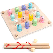 Wooden memory chess fishing game puzzle toys Mein Shop