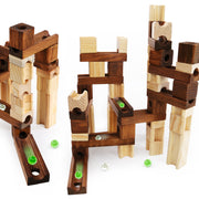 Holz Marmor Gebäude Run Maze Ball Blöcke Achter Stil Bau Pädagogisches Spielzeug Für Kinder Kinder Geschenke