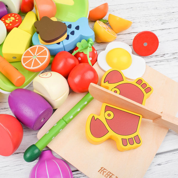 „Schneidspielzeug für Kinder – Magnetische Spielküche“