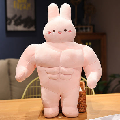 Kreative Muscle Rabbit Doll Plüschtiere