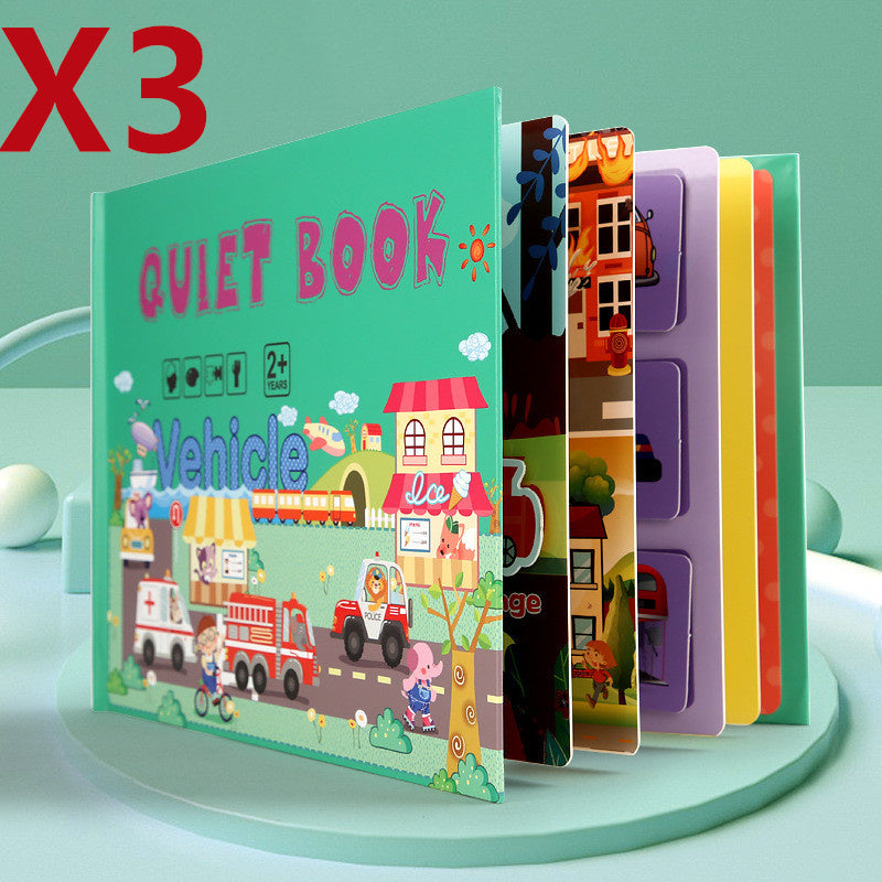 Kinder Pädagogisches Spielzeug Wiederholt Klebte Bücher Zu Lesen