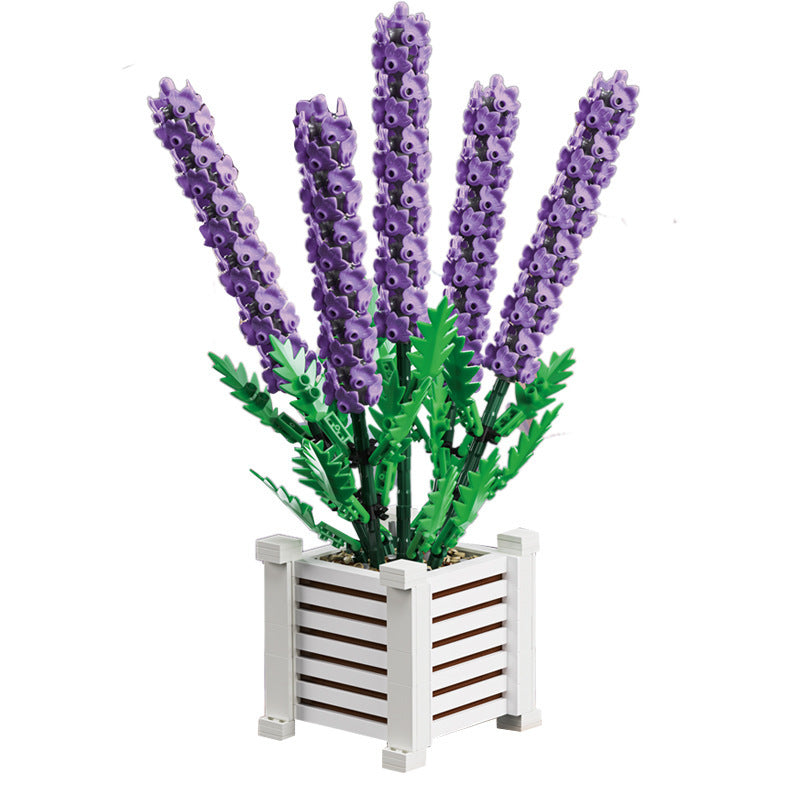 Bausteine Blume Kleine Partikel zusammen gebrochenes Spielzeug