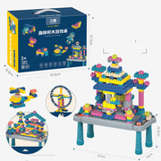 "Kindergarten-Bauklötze aus Kunststoff, zusammengebautes Lernspielzeug, tragbares Geschenkset in einer Box"
