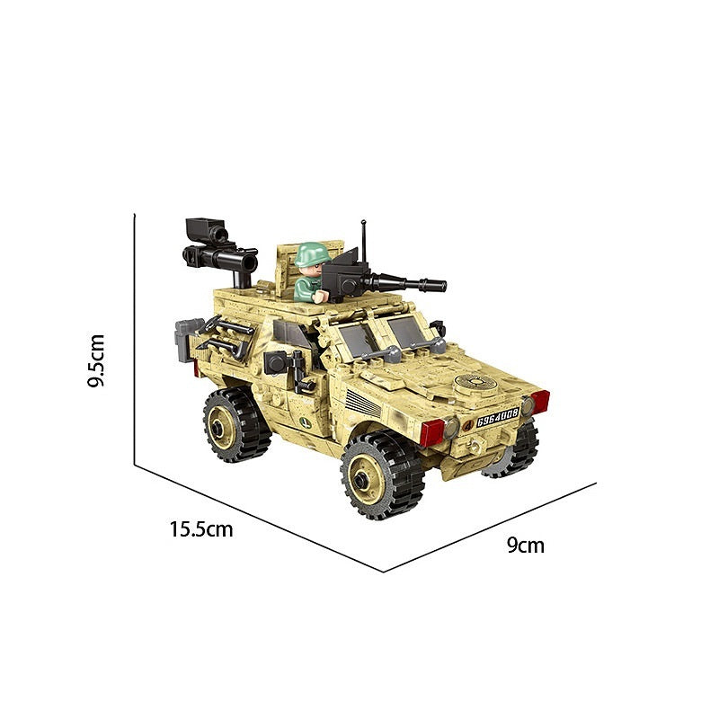 Rüstung Auto Kleine Partikel Montage Bausteine Modell Military SWAT Pädagogisches Spielzeug