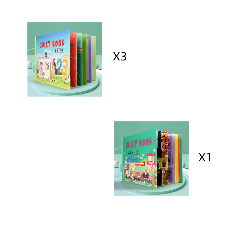 Kinder Pädagogisches Spielzeug Wiederholt Klebte Bücher Zu Lesen
