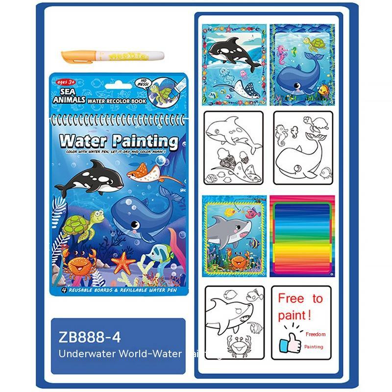 Kinder magisches Wasser album wieder verwendbares Wasser malerei früher Bildungs spielzeug