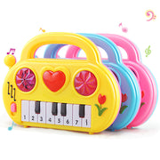 Cartoon Herzförmiges Elektronisches Keyboard Frühförderungs Lernspielzeug