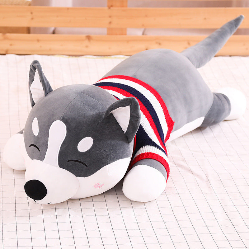 Husky Puppe Plüsch Spielzeug Tragen Pullover