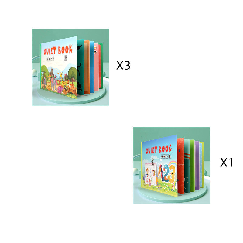 Kinder Pädagogisches Spielzeug Wiederholt Klebte Bücher Zu Lesen