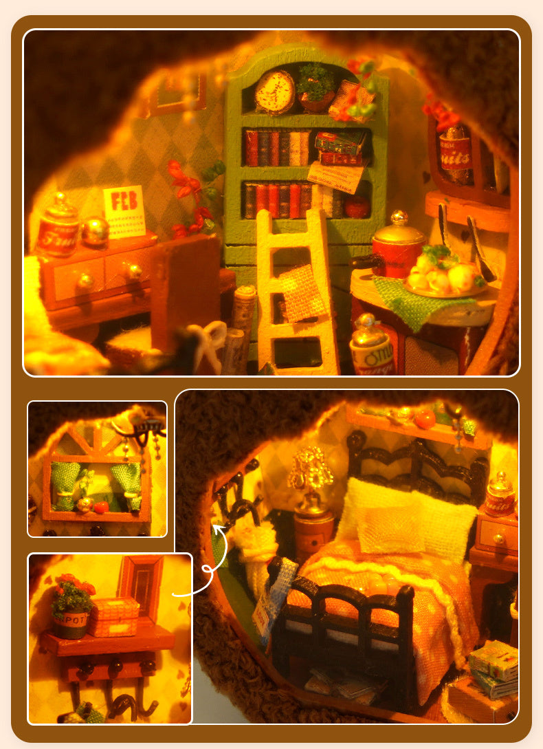 Miniature Building Model Assembled Furry Toys Mein Shop