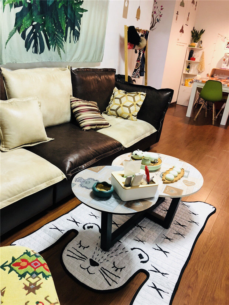 Spielzeug Baby Spielen Matte Kinder Teppich Weiß Tiger Plüsch Teppiche Für Liveing Zimmer Dekoration Fußmatten Entwicklung Matte Für Kinder