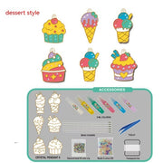 Kinder Kristall kleber Malerei Backfrei Malerei DIY Handgemachte Ornamente Mädchen Spielzeug Anzug Weihnachts geschenke