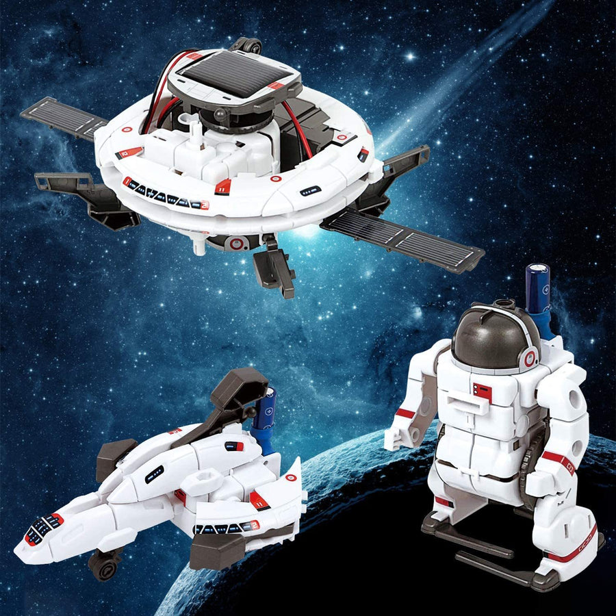 mytooy 6-in-1 Weltraum Roboter mit Solarenergie