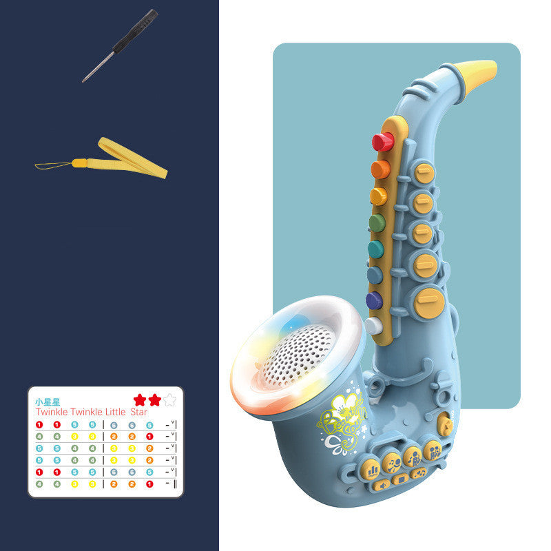 Kinder Simulation Elektrische Saxophon Trompete Klarinette Frühen Bildung Musik Spielzeug