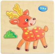 Holz drei dimensionales Kinderspiel zeug
