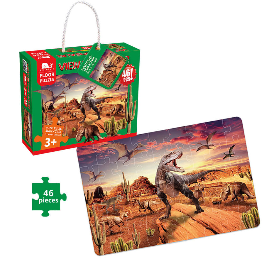 Kinder pädagogisches Spielzeug leuchtendes Dinosaurier-Puzzle