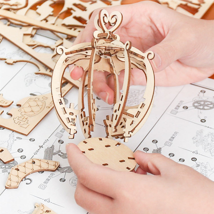 Holz-Bausatzmodell Bauklötze Kleine Spielzeuge Und Geschenke Für Schüler