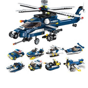 mytooy Transformierbarer Polizei-Roboter Klemmbausteine