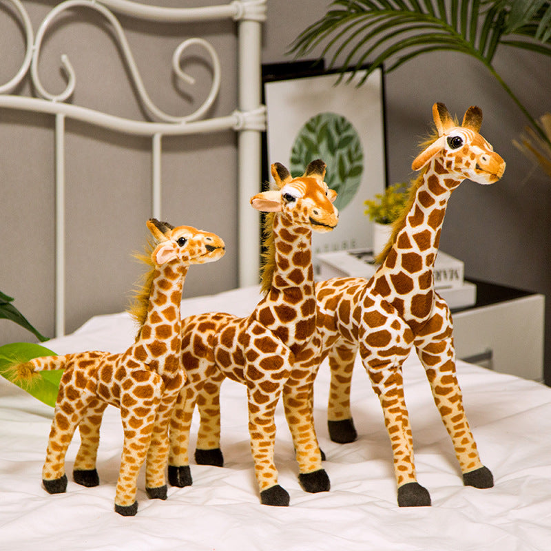 Simulation von Giraffen-Plüschspielzeug für Kinder zum Schlafen