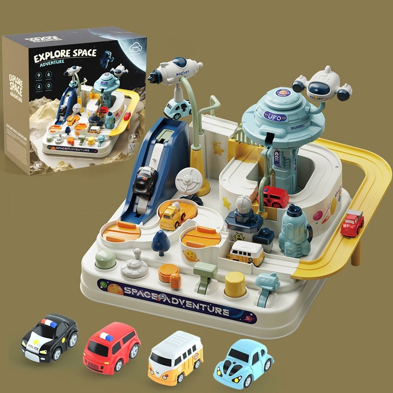 Auto Eingang Abenteuer Zug Eisenbahn Auto Kinderspiel zeug