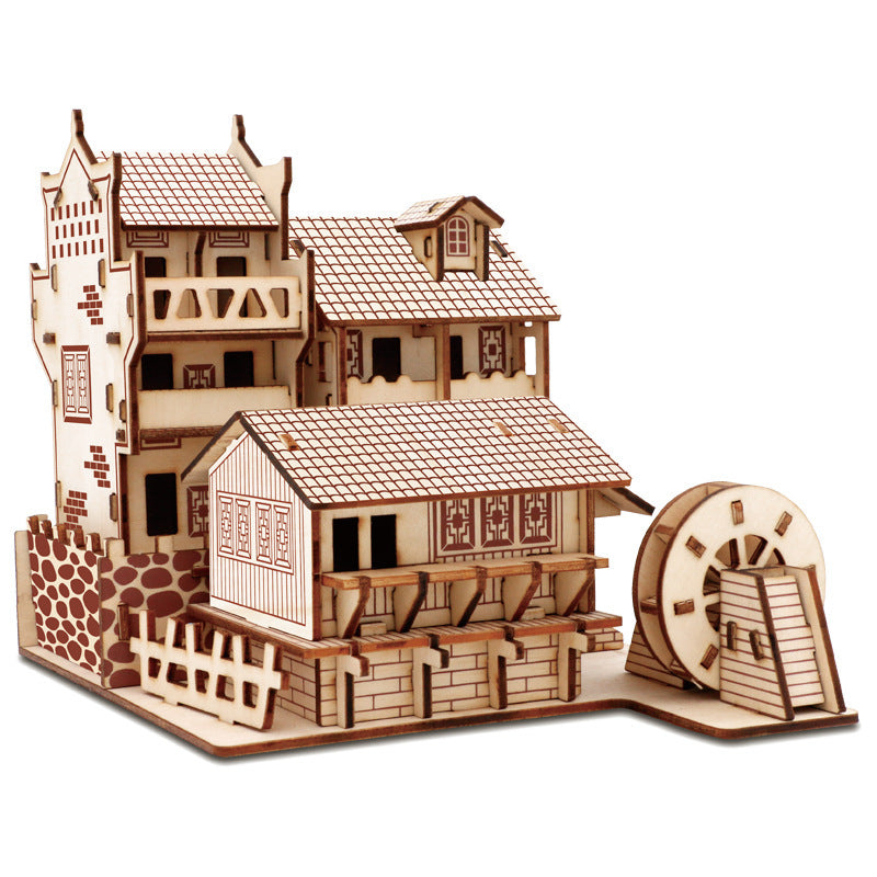 Kinder Holz Drei-dimensional Puzzle Simulation Modell Spielzeug