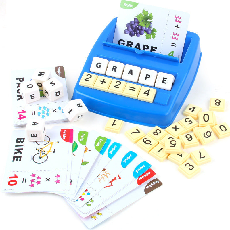 Alphabet Desktop-Spiel Lern zahlen Matching Early Education Spielzeug