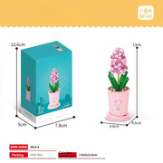 Bausteine Blumentopf DIY kleine Partikel Pädagogisches Spielzeug Desktop Dekoration Puzzle