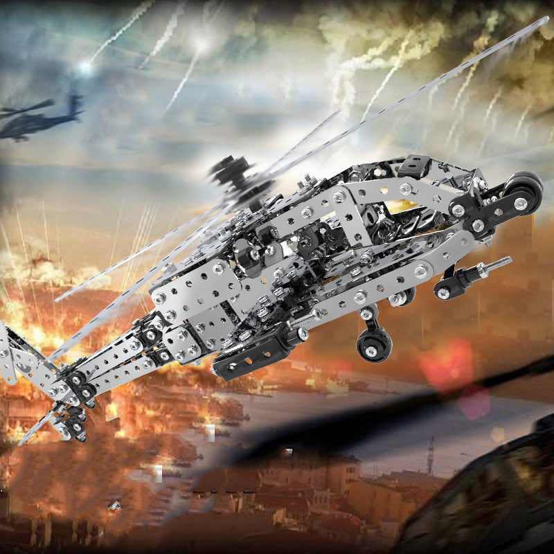 mytooy Helikoper Modell aus Metall zum Zusammenbauen