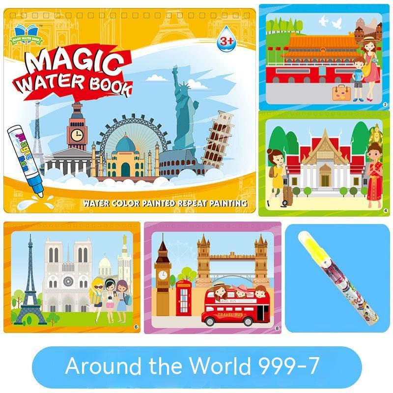 Kinder magisches Wasser album wieder verwendbares Wasser malerei früher Bildungs spielzeug