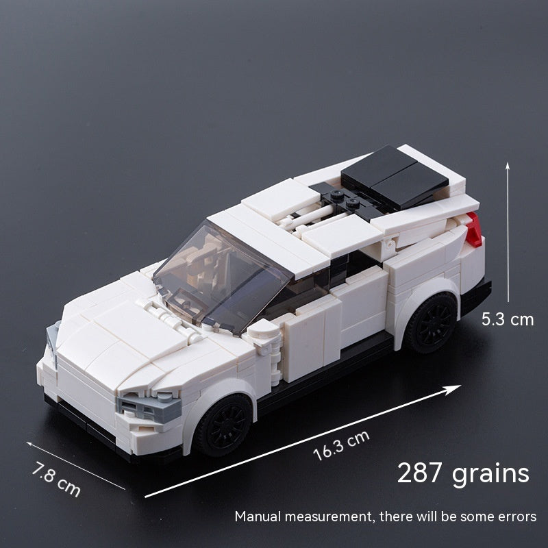 Chinesische Puzzle-Bausteine Tesla-Technologie Auto Kinder Lernspielzeug