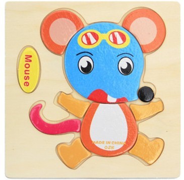 Holz drei dimensionales Kinderspiel zeug
