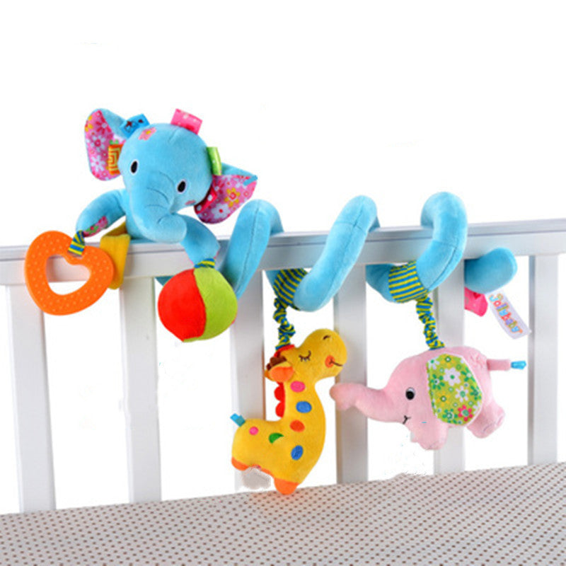 Baby Spielzeug für Kinder 0-12 Monate Plüsch Rassel Krippe Spirale Hängenden Mobilen Infant Neugeborenen Kinderwagen Bett Tier Geschenk glücklich Affe