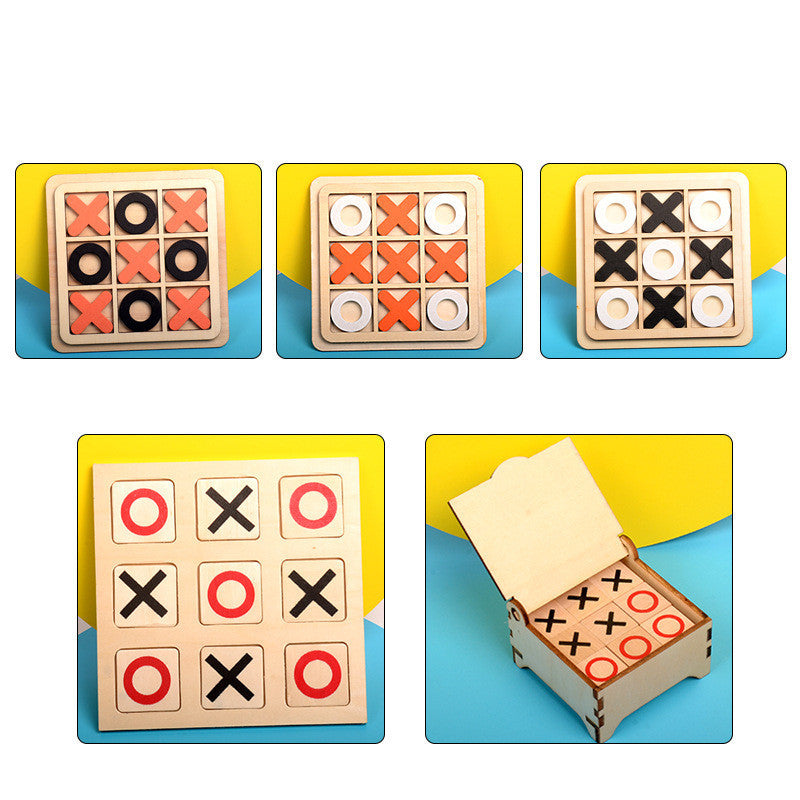 Tictactoe Brettspiel Für Kinder Aus Holz Pädagogisches Spielzeug