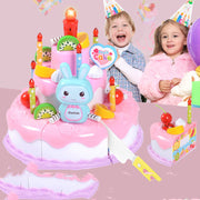 Kreative Montage lichter Singen Geburtstags kuchen Modellierung Spielzeug