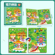 Kinder Auto Transport Magnetisches Puzzle Spielzeug