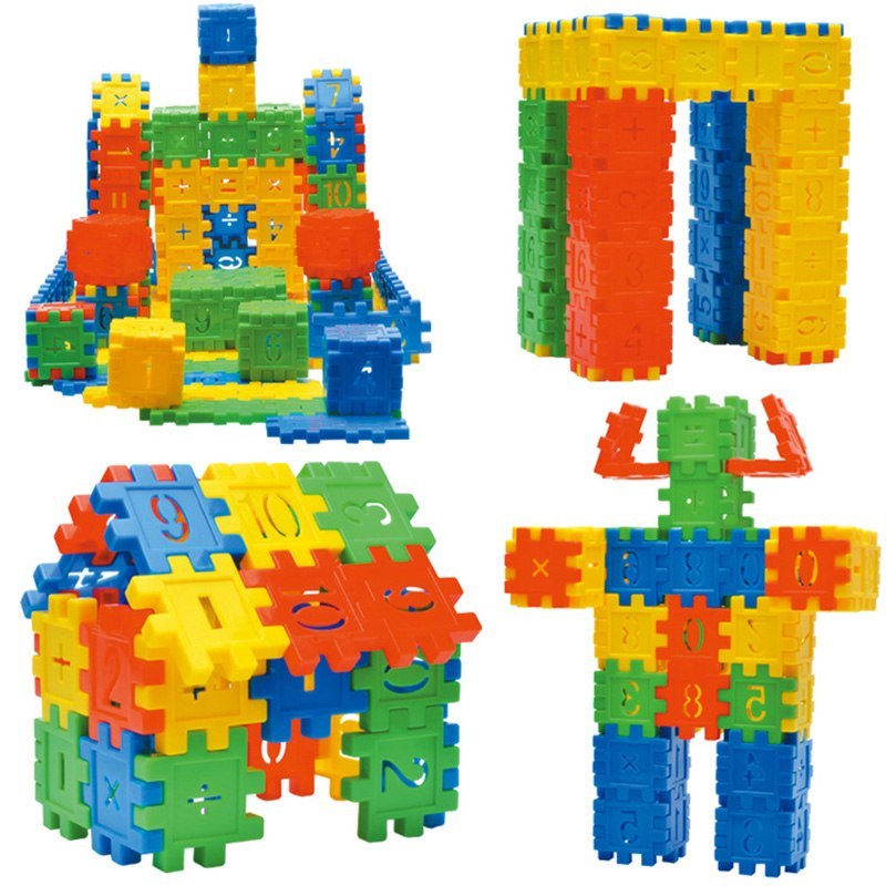 110-tlg. Set DIY Lepin Bausteine Baby Jungen und Mädchen 3D Blöcke Lustiges pädagogisches Mosaik-Spielzeug für Kinder Block-Spielzeug