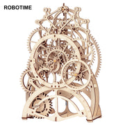 Robotime Rokr Pendel Uhr 170 Pcs 3D Holz Puzzle Spielzeug Gebäude Block Kits Montage Geschenke Für Kinder Erwachsene Dropshipping